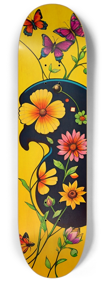 AMAYA Butterfly 04 Natural 8-1/4 Skateboard Deck