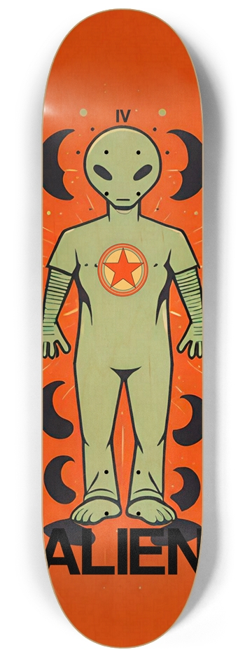 Alien Yo 04 Natural 8-1/4 Skateboard Deck