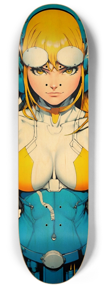 Anime Monkey 09 Girl Natural 8-1/4 Skateboard Deck