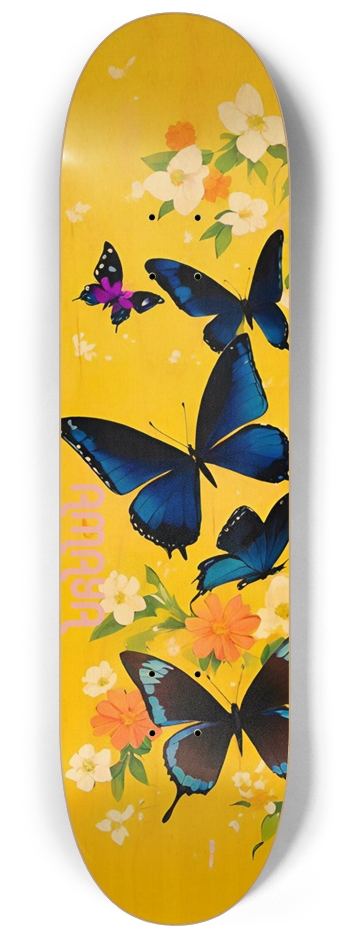 AMAYA Butterfly 06 Natural 8-1/4 Skateboard Deck