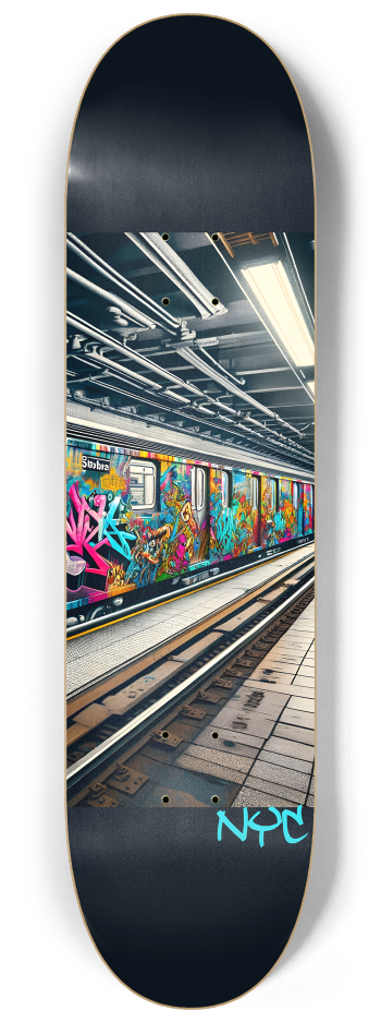 NYC - Subway Skateboard Series #3 8-1/4 Skateboard Deck