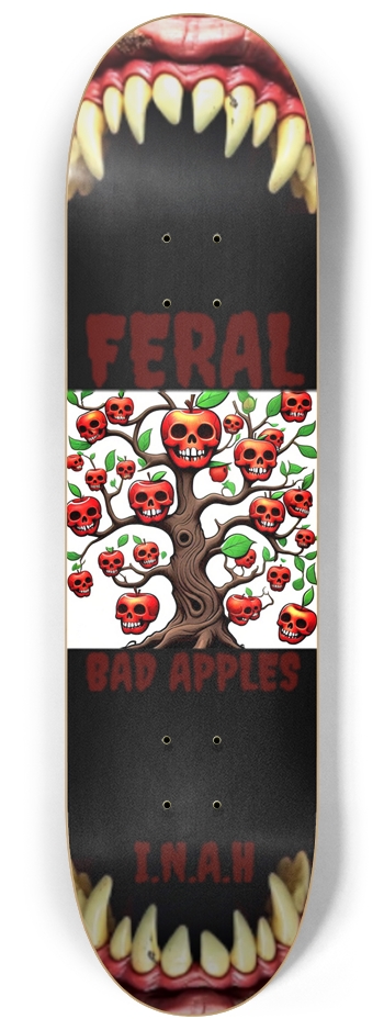 Feral Bad Apples 8-1/4 Skateboard Deck