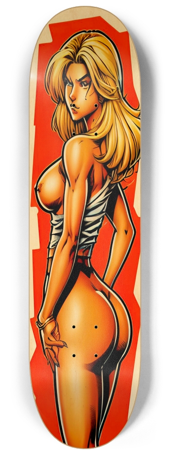 Anime Monkey 97 Beach Girl Original 8-1/4 Skateboard Deck