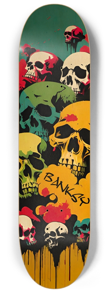 Banksy Run 03 Free Gaza Natural 8-1/4 Skateboard Deck