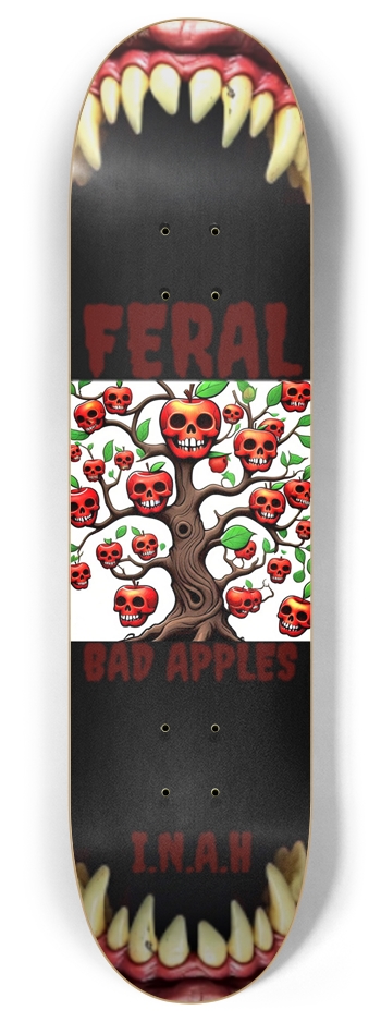 Feral Bad Apples 8.0 8 Inch Skateboard Deck