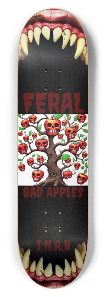 Feral Bad Apples 8.5 8-1/2 Skateboard Deck