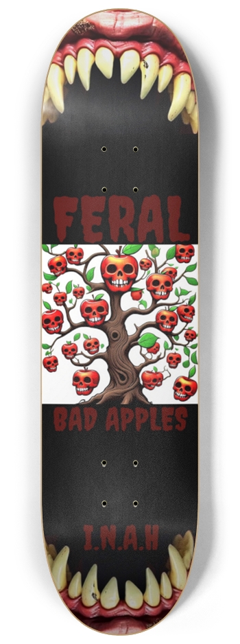 Feral Bad Apple 8.25 8-1/4 Skateboard Deck