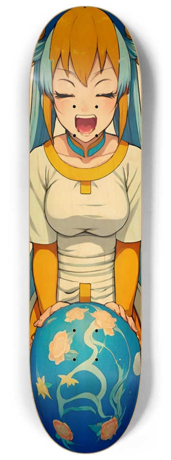 ANIME MONKEY 033 Hot Girl Natural 8-1/4 Skateboard Deck