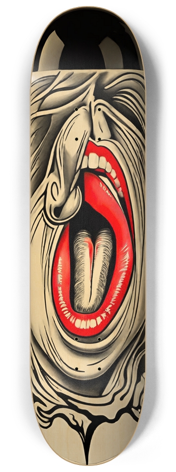 BILLY BOMB 01 Vortex Graffiti Natural 8-1/4 Skateboard Deck