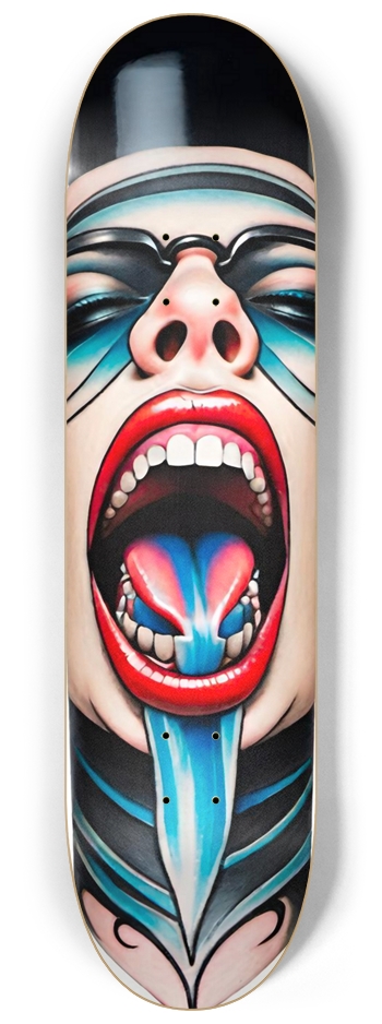 BILLY BOMB 05 Graffiti Girl Original 8-1/4 Skateboard Deck