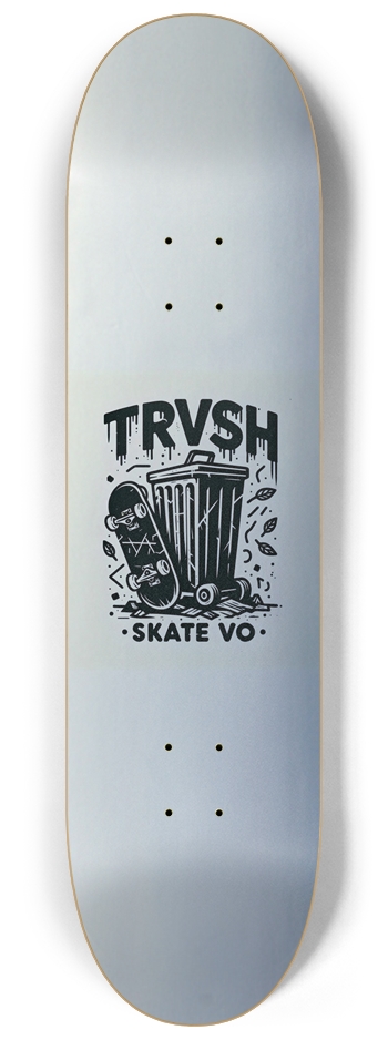 Silver is TRVSH 8-1/4 Skateboard Deck