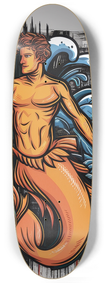 Aquatic Mastery Skateboard Egg Shape
