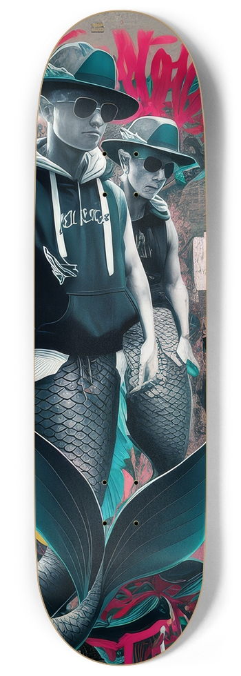 Lit Mermen Skateboard 9 Inch Skateboard