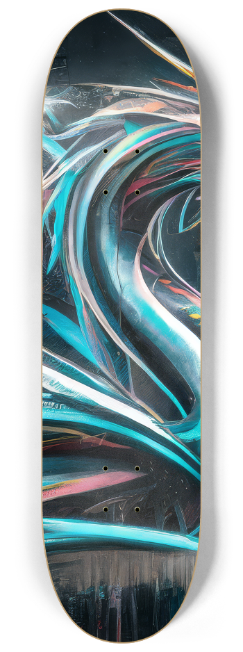 2 Skateboard Series Art - Wyrm Fangs #1 8-1/4 Skateboard Deck