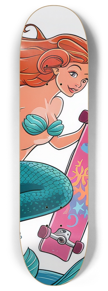 Skate Boarding Mermaid Skateboard 8 Inch Skateboard Deck
