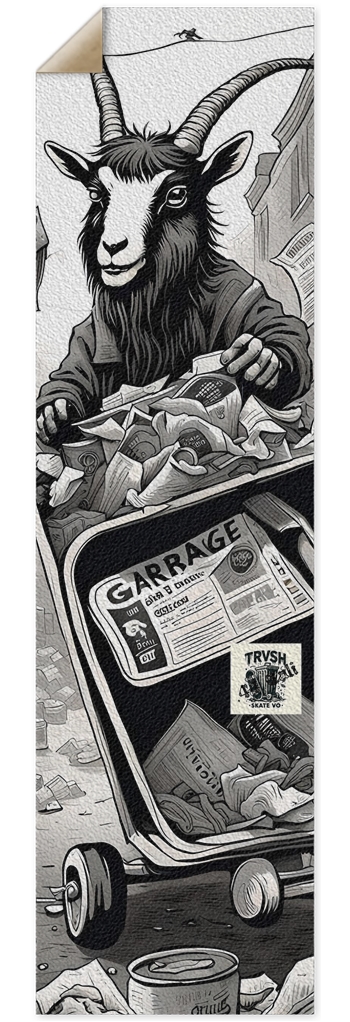 .44 Cali X Goat’s Garbage Thrift Board ‘24 10 x 36 Inch Griptape