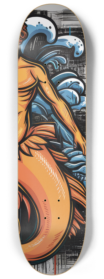 3 Skateboard Series Art - Mer Love #3 8-1/4 Skateboard Deck