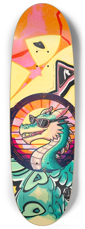 Mr. Cool Dragon Skateboard Egg Shape