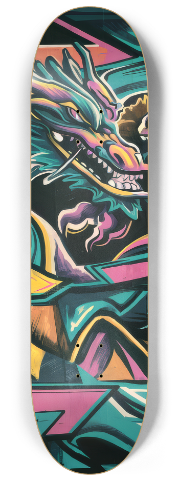 2 Skateboard Series Art - Dragons Watch #1 8-1/4 Skateboard Deck