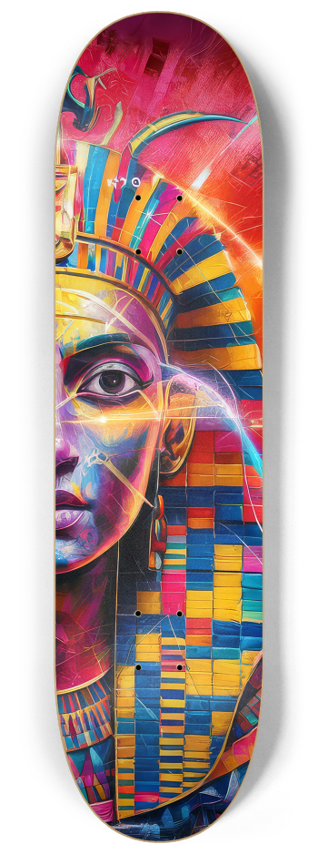 2 Skateboard Series Art - Egyptian Magic #2 8-1/4 Skateboard Deck