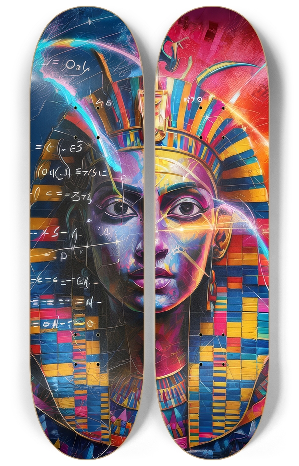 2 Skateboard Series Art - Egyptian Magic 2 Deck Wall Series