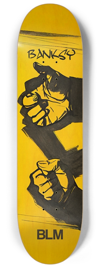 Banksy 01 BLM Hands Art 8-1/4 Skateboard Deck