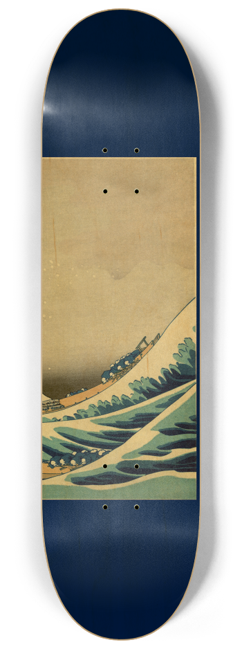 Great Wave 3 Deck Series Japanese Wall Art Home #3 8-1/4 Skateboard Deck