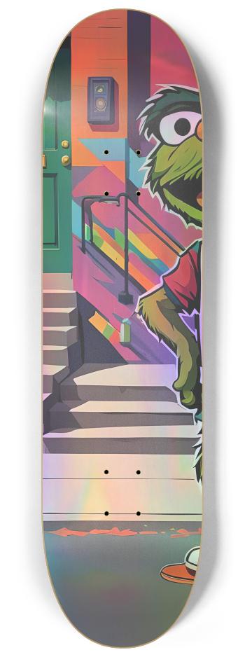 TRVSH Skateboard Series- T is for TRVSH #1 8-1/4 Skateboard Deck