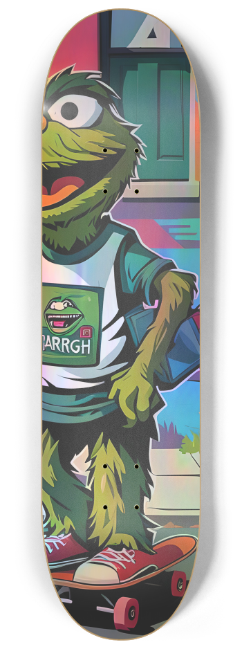 TRVSH Skateboard Series- T is for TRVSH #2 8-1/4 Skateboard Deck