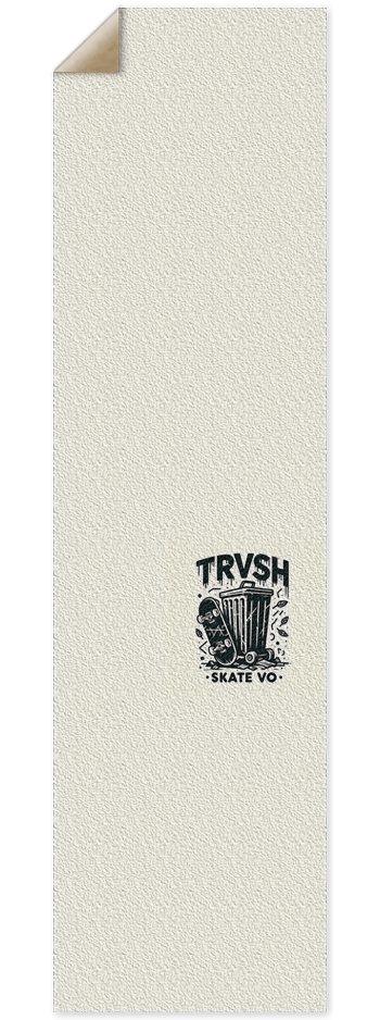 Plain TRVSH Logo Grip by .44 Cali 9 x 33 Inch Griptape