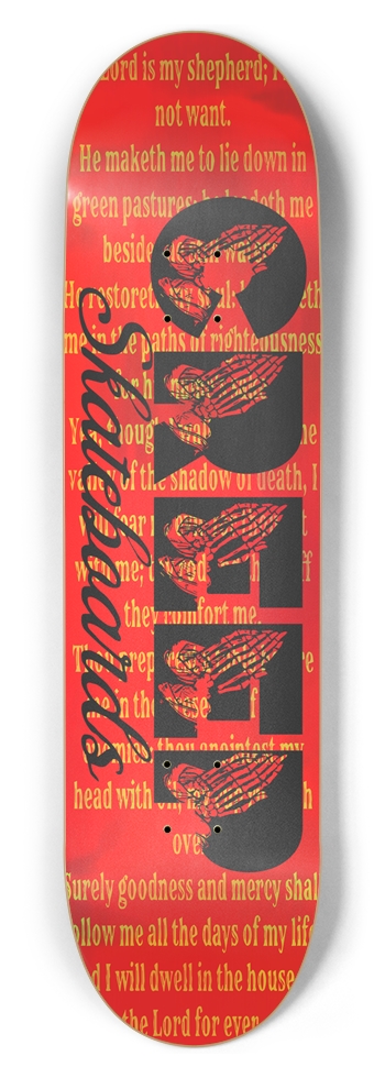 Psalm 23 8-1/2 Skateboard Deck