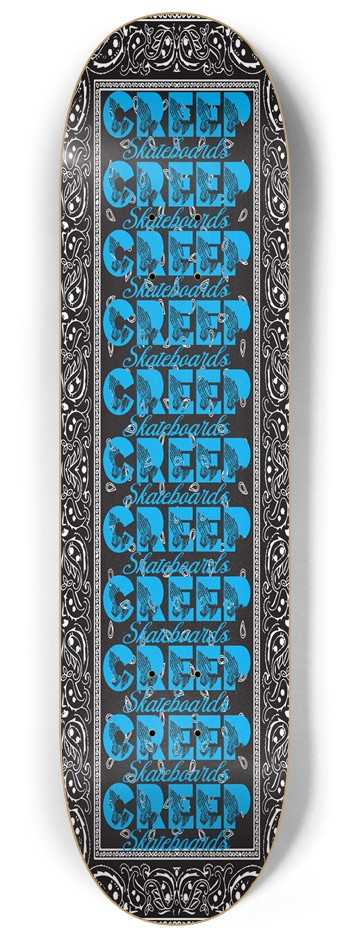 Bandana Blue 8-1/4 Skateboard Deck