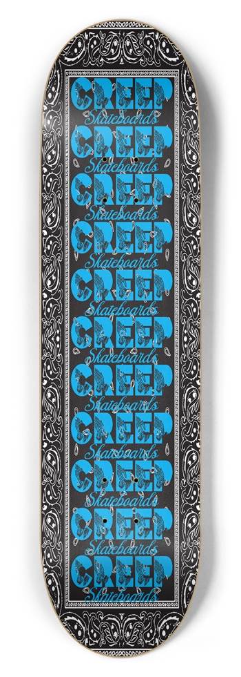 Bandana Blue 8-1/2 Skateboard Deck
