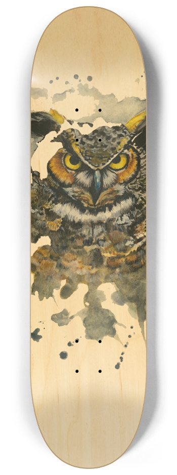 Owl (Natural) 8-1/4 Skateboard Deck
