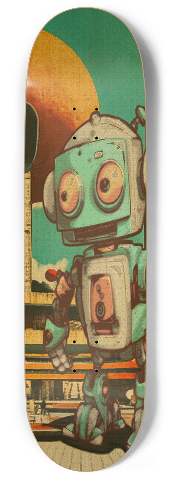 Vintage Robot Nine 9 Inch Skateboard