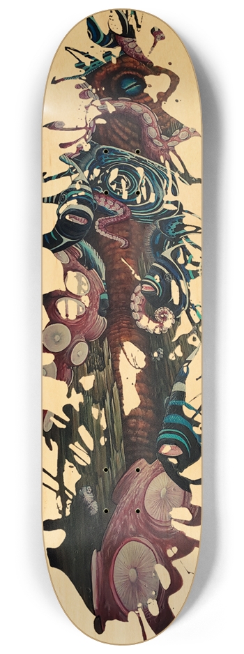 Red Octopus  8-1/4 Skateboard Deck