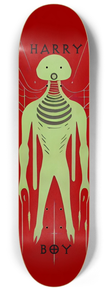 BOY Harry 01 Alien Graffiti Natural 8-1/4 Skateboard Deck