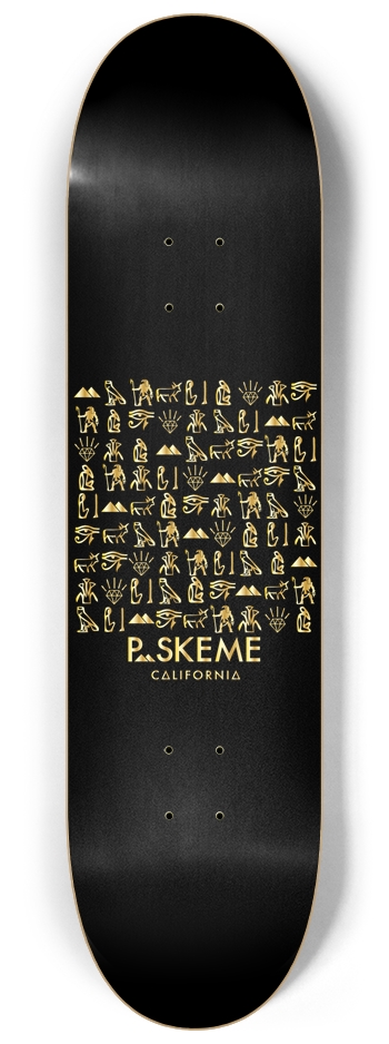 Midnight Hieroglyphs Skateboard 8-1/4 Skateboard Deck