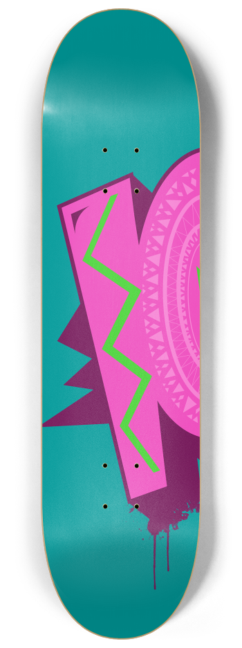P SKEME DOUBLE DOUBLE #1 8-1/4 Skateboard Deck