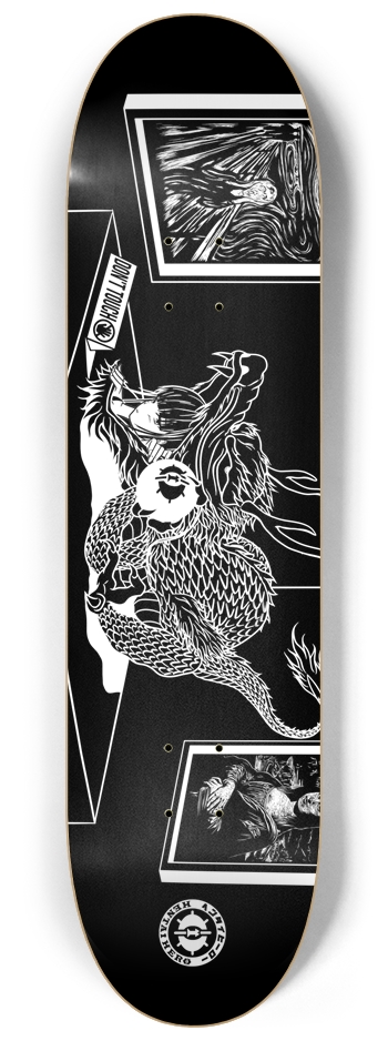 Dragon Girl 8-1/4 Skateboard Deck