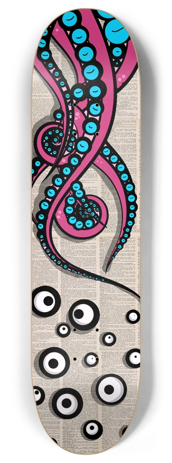 OctoGlide 8 Inch Skateboard Deck