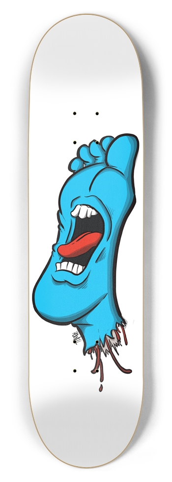 Screaming Foot - Tribute to Jim Phillips 8-1/2 Skateboard Deck