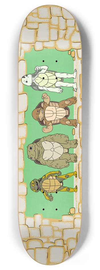 BABY BEDSHEET - GREEN 8 Inch Skateboard Deck