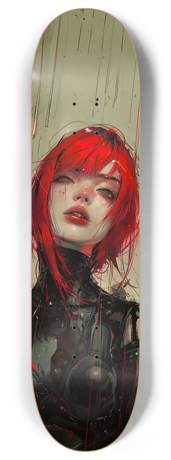 Cyber goth girl Custom Skateboard 8 Inch Skateboard Deck