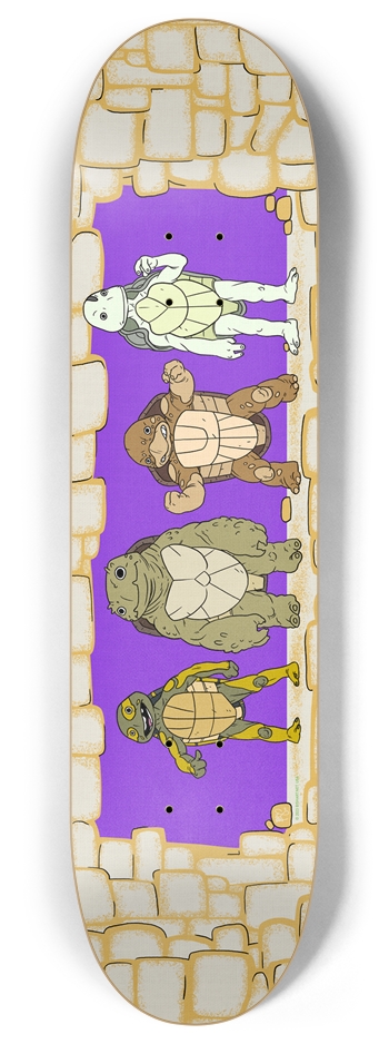 BABY BEDSHEET - PURPLE 8 Inch Skateboard Deck