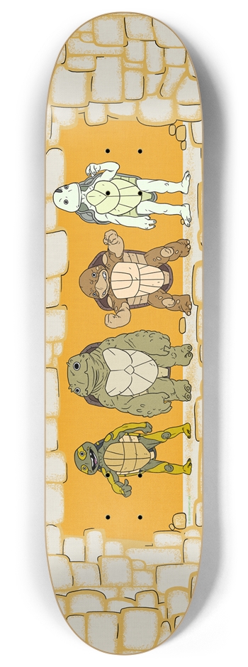 BABY BEDSHEET - ORANGE 8 Inch Skateboard Deck