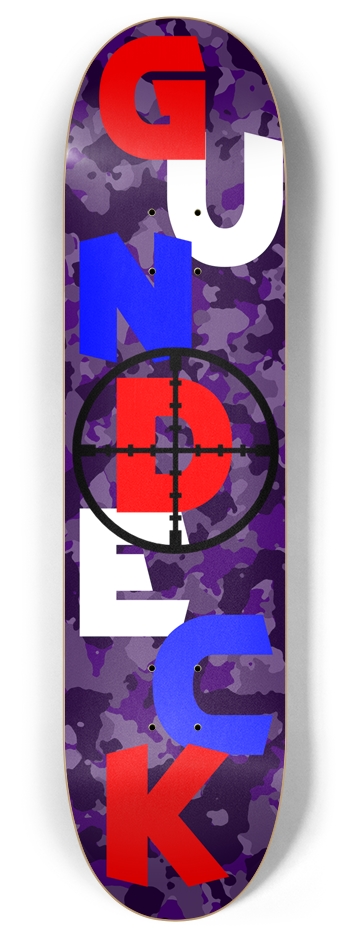 Gundeck Script 8 Inch Skateboard Deck