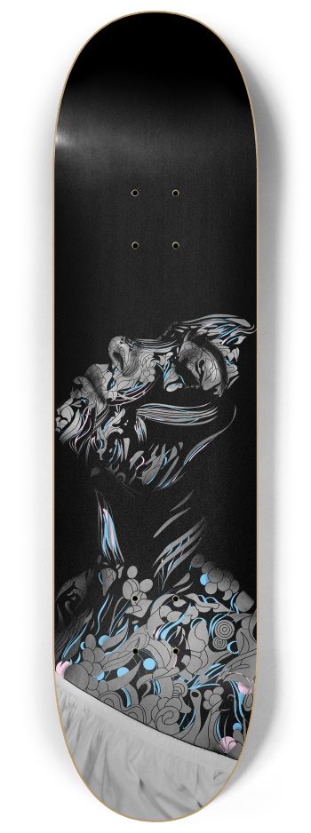 "Veil of Serenity" 3-Deck Wall Series #1 8-1/4 Skateboard Deck