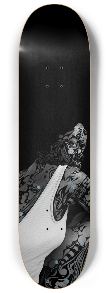 "Veil of Serenity" 3-Deck Wall Series #3 8-1/4 Skateboard Deck