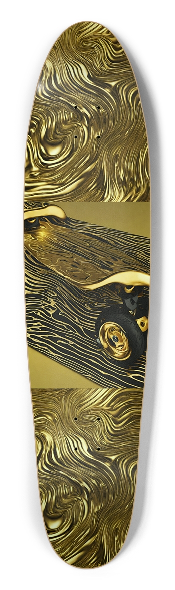 Golden Sk8 Deck Longboard Longboard Shape